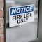 Signmission Fire Use Only OSHA Notice Sign, Vinyl Decal, 10in W x 7in L, 2PK OS-2PACK-NS-D-710-L-12709 - alternate 4